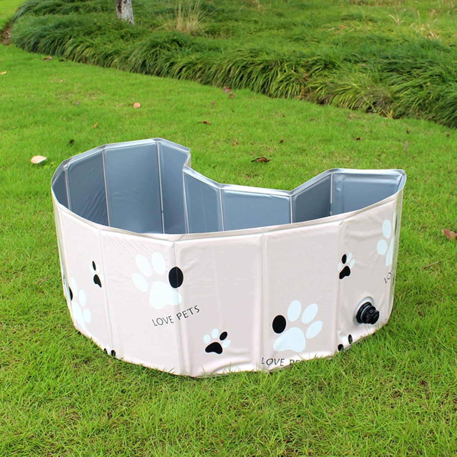 XISAOK Foldable Dog Pool Pet Bath Swimming Tub Outdoor Indoor Bathing Pool for Dogs Cats Kids Pool
