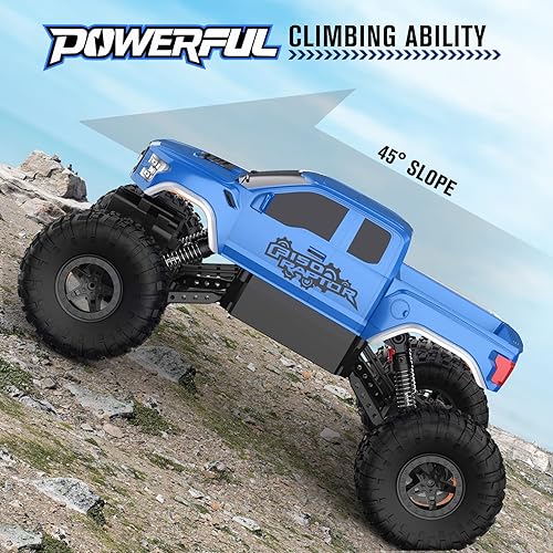 Miniatura 10 de Double E Raptor F150 RC Car 4WD 2 Motors Monster Trucks para niñas, 11 pulgadas, vehículo rastreador todoterreno de juguete con batería recargable,