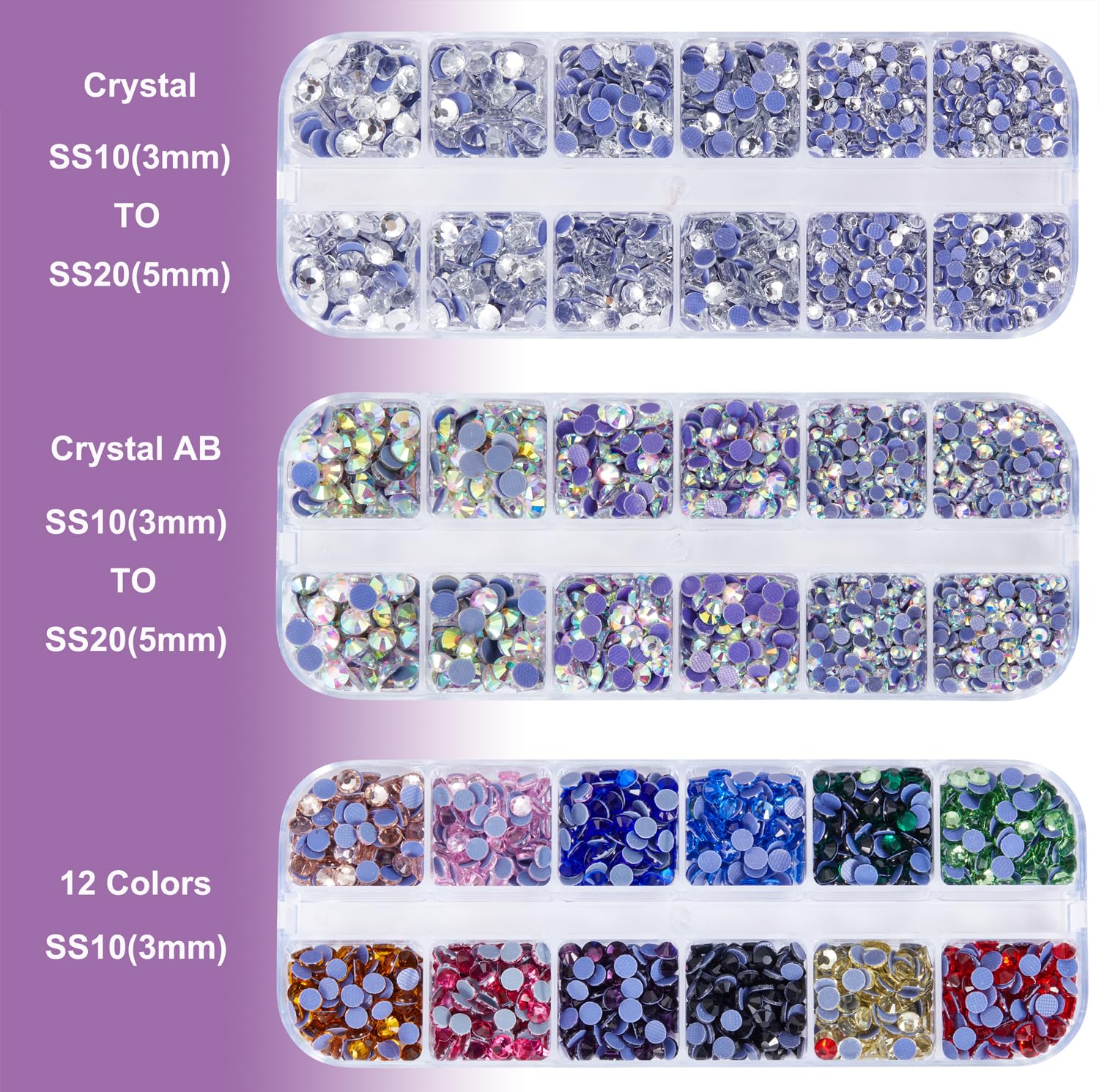 GLOCTO Bedazzler Set Mit 5.000 Strasssteinen & Selbstsaugendem Applikator – Für Kleidung, Stoff & DIY
