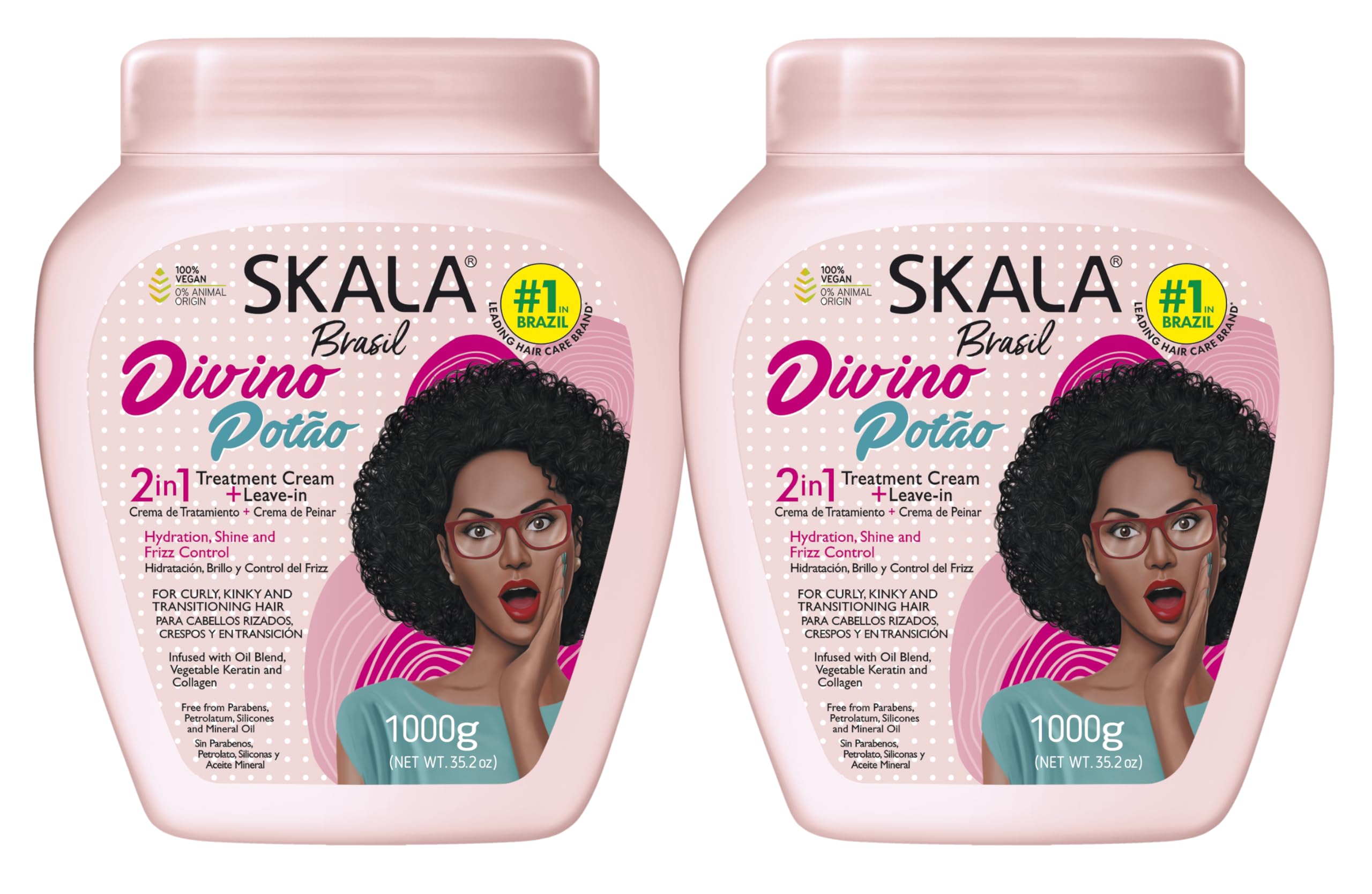 2 Pack Divino Potao Hair Cream 32 oz