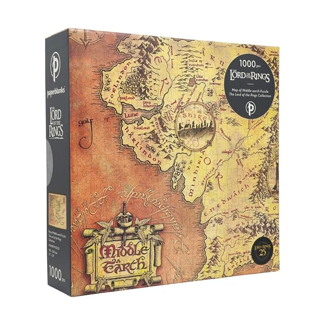 Portada de Puzle/mapa de la tierra media - colección el seÑornde los an