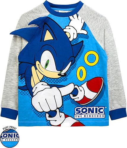 Miniatura 4 de Sonic The Hedgehog Pijama para niños, disfraz de personaje azul para niños, Gris