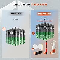 Vista 5 de Empuñaduras de golf con cordón cruzado de 13 unidades, diseño de reducción baja, elige entre 13 empuñaduras o 13 empuñaduras con todos los kits, 3