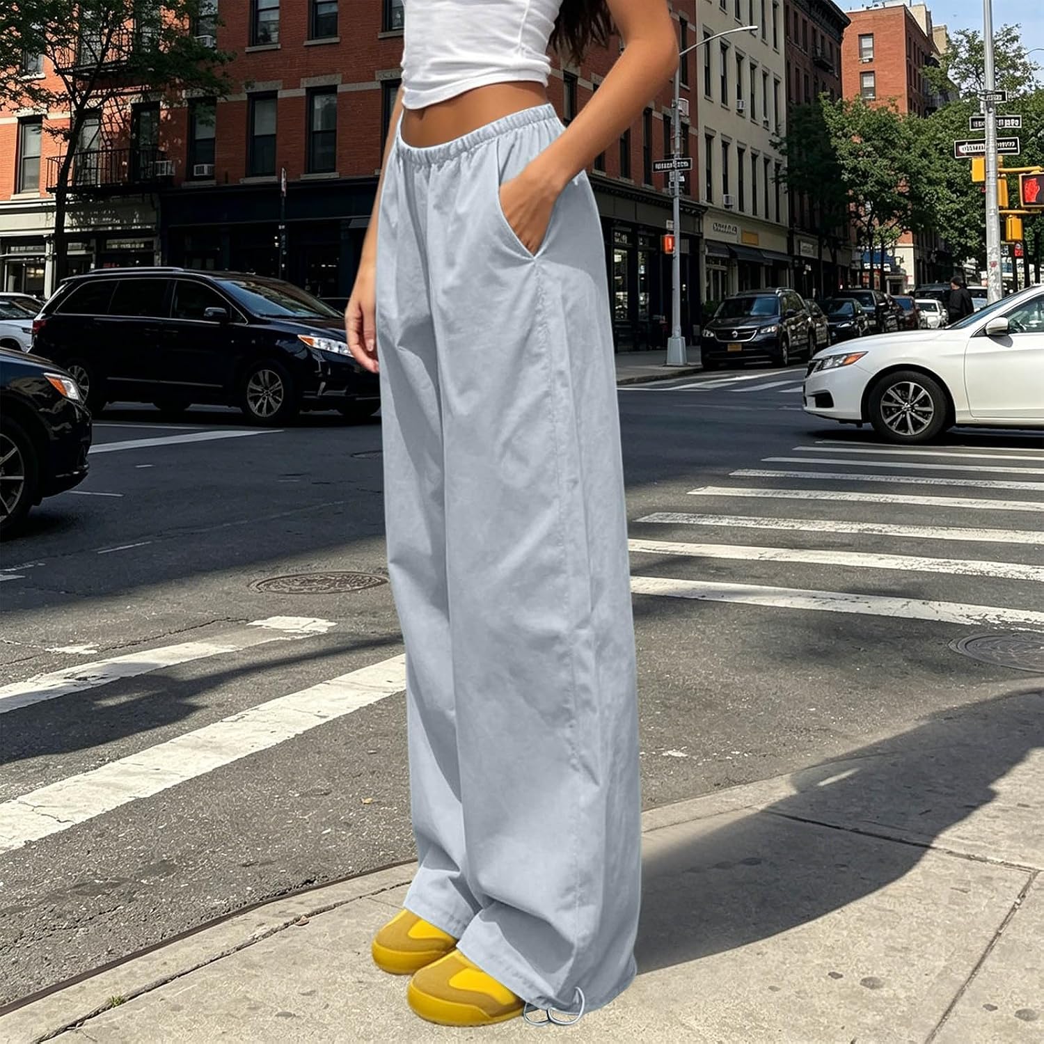 Women's Straight Leg Sweatpants High Waisted Loose Fit Quick Dry Pants Comfy Lightweight Casual Athletic Trousers