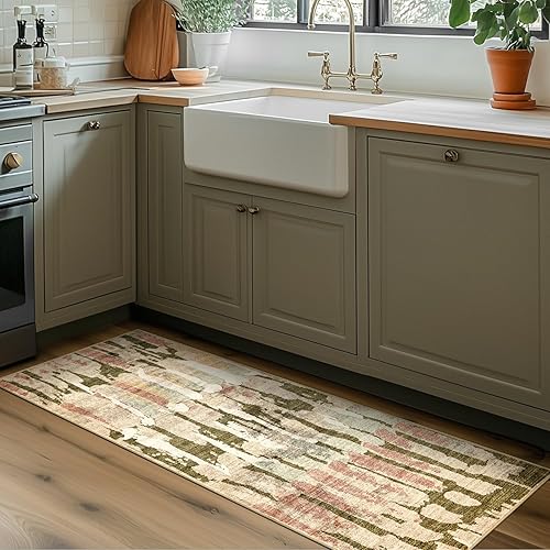 Vista 82 de jinchan Alfombra de pasillo de 2 x 6 pulgadas, lavable, moderna, abstracta, gris, con estampado múltiple, alfombra para interiores, contemporánea