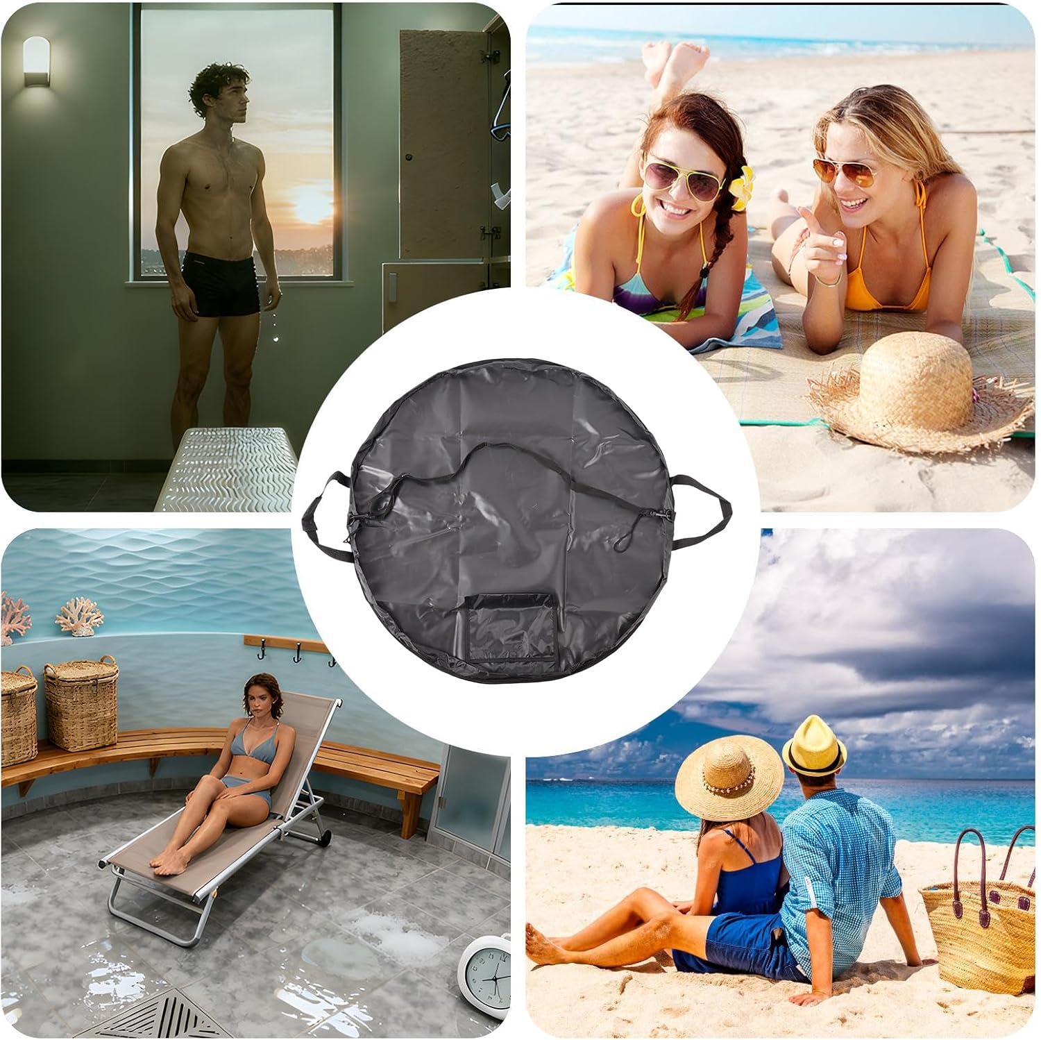 Surf Changing Mat Wetsuit Changer Wipeable Pad | Foldable Surf Changing Pad for Diving Swimming Surfboard Kitesurfing Pool Beach Travel