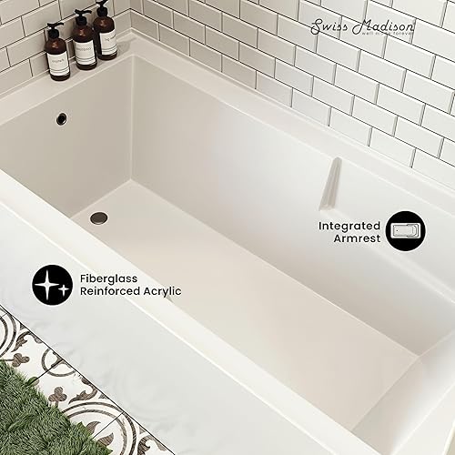 Miniatura 160 de Voltaire - Bañera de 54 x 30 pulgadas para desagüe con delantal BLANCO BRILLO