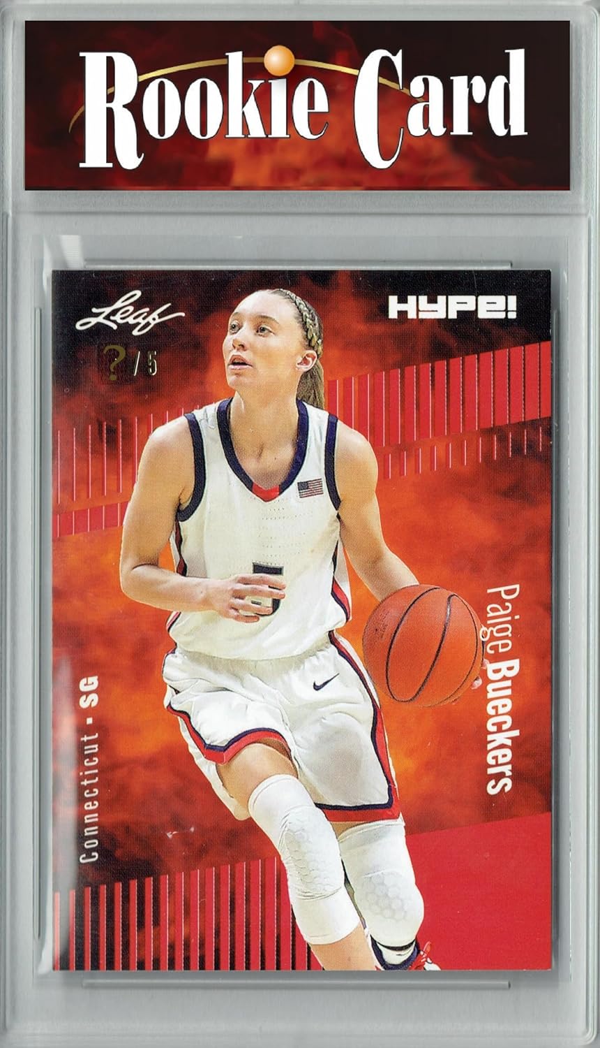 Certified Mint+ Paige Bueckers 2023 Leaf HYPE #131 Red SP, Just 5 Made Rookie Card
