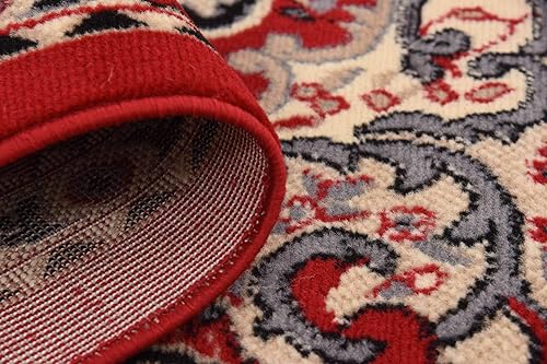 Vista 253 de Unique Loom Reza Collection- Alfombra, Polipropileno, Marrón Marrón/ marfil