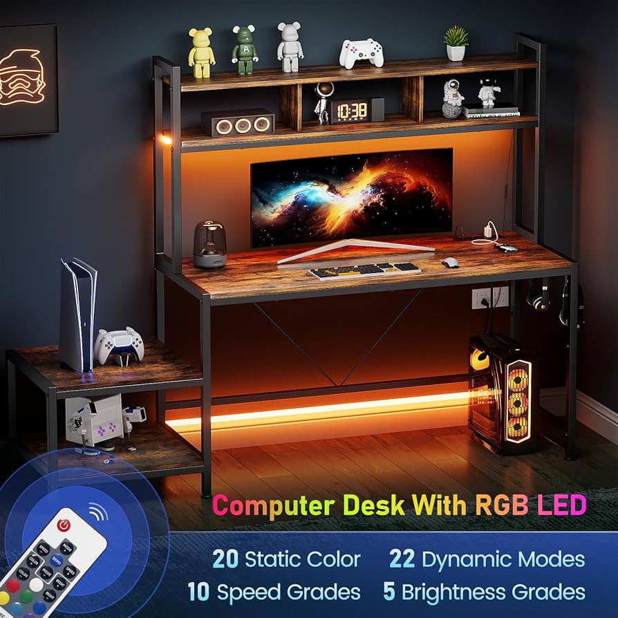 ⑤デスク Amazon.co.jp: ALLSTAND パソコンデスク プリンタースタンド