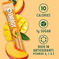 Vista 4 de V8 Energy Peach Mango - Bebida energética en polvo, paquete de 0.10 onzas (10 unidades)