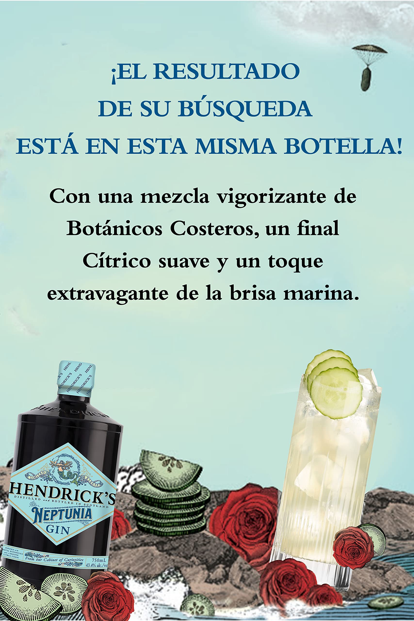 Hendricks Neptunia Gin, edición limitada, 70cl