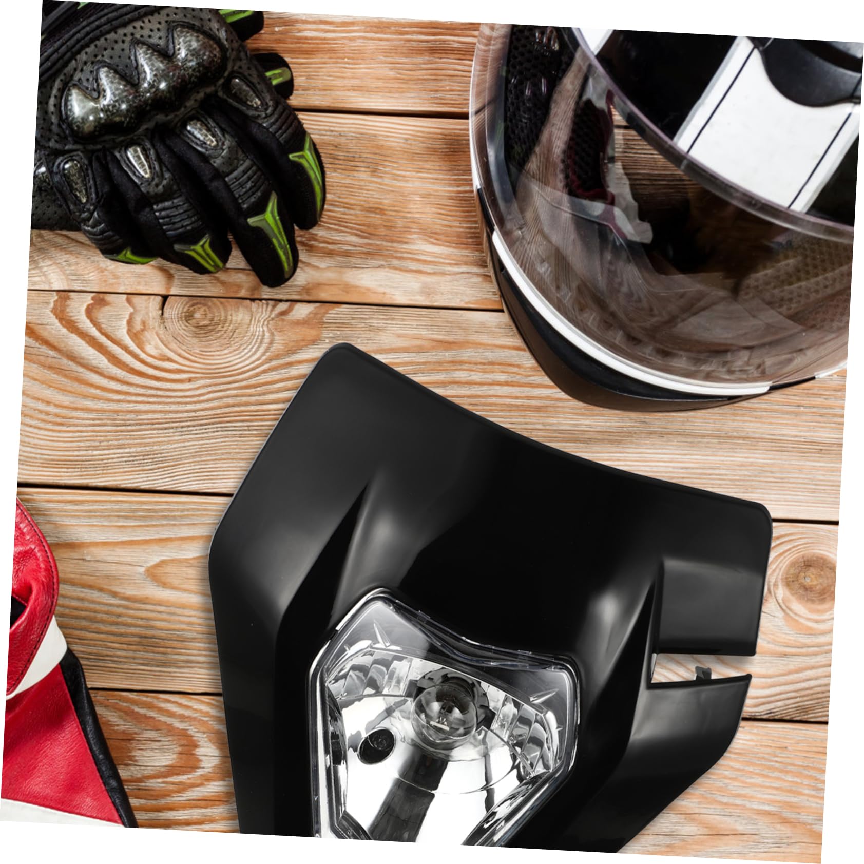 ULTECHNOVO Faro da Motocross LED Luce Anteriore per Moto Realizzata Materiali di Assicura un Funzionamento Stabile Durante la Guida Notturna Condizioni di Maltempo