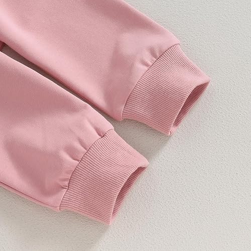 Miniatura 7 de Ursobutegl Daddys - Ropa de bebé para niña pequeña, sudadera de manga larga, sin botones, pantalones deportivos para otoño e invierno, trajes de 2