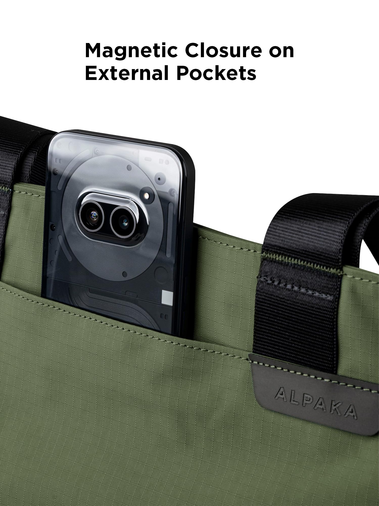 ALPAKA Elements Tote 9L – mała torba na ramię do dojazdów do pracy i szkoły, pasuje do laptopa 27.9 cm / iPada Pro, składana, wodoodporna
