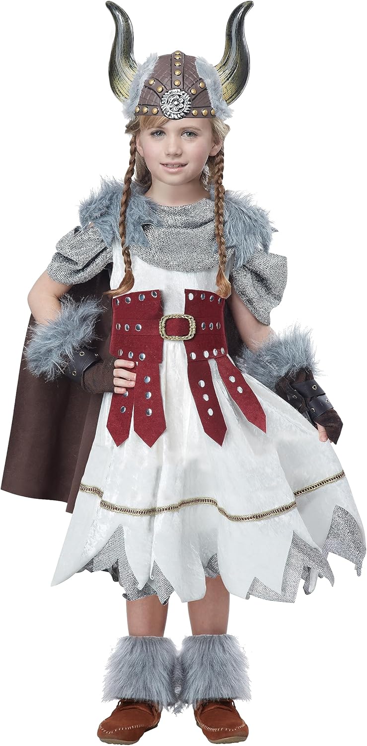 California Costumes Girls Valorous Viking Girl Child Costume Multi