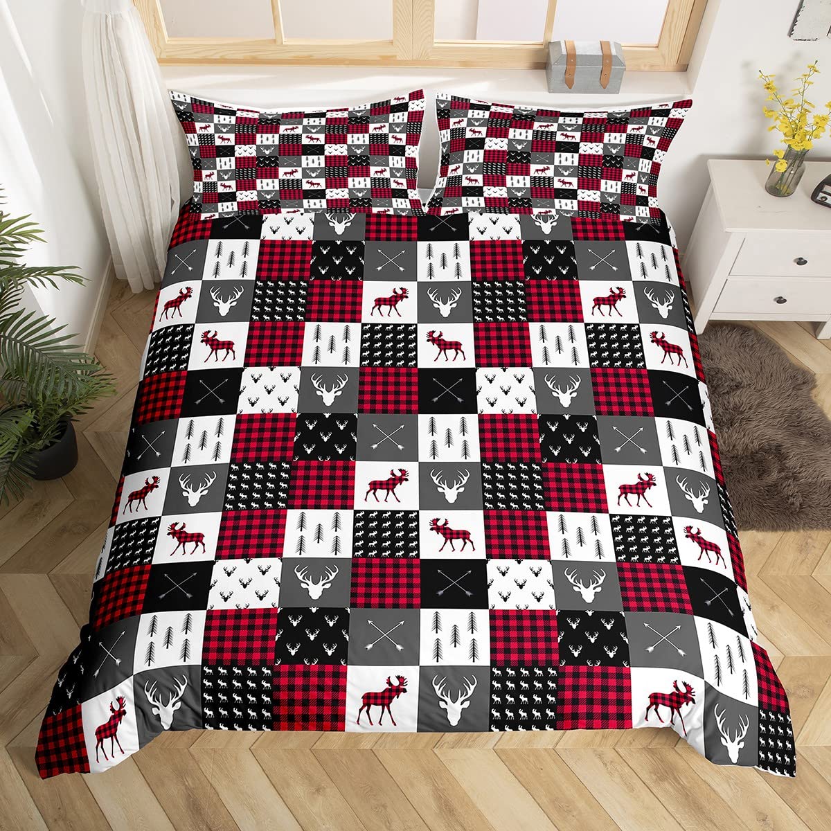 Housse de couette cerf hypoallergénique pour éliminer les draps rêches dans un lit d'enfant
