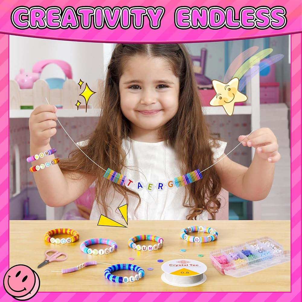 BOOH Decorate Your Own Water Bottle Kits for Girls, Mermaid Painting Diamond Art & Bracelet Making Kit for Girl, Crafts for Kids Ages 4-8, Birthday Christmas School Gifts (Mermaid)