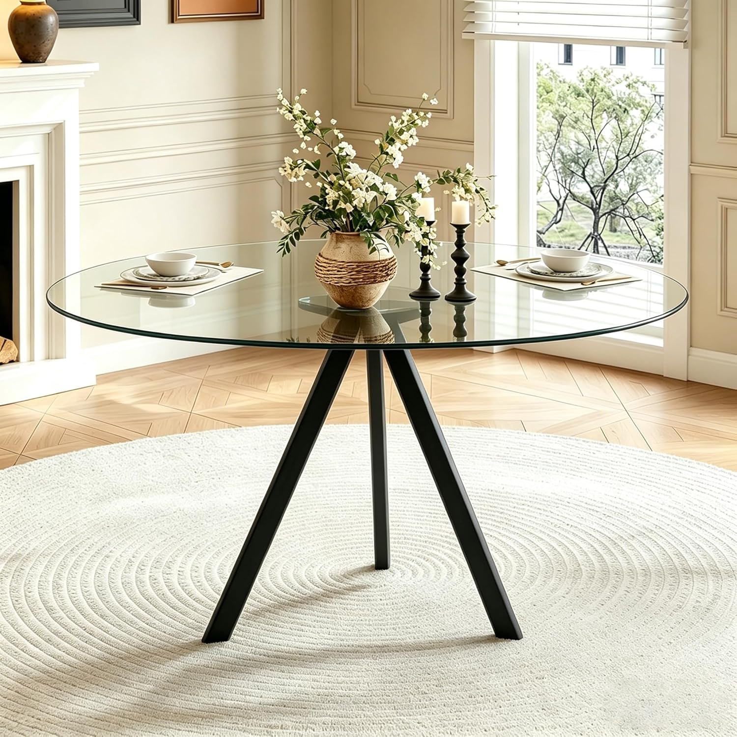 Amazon.com - SIZOTA Round Dining Table for 4, 47