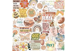 110pcs Inspirational Boho Christian Stickers for Uplifting Vibes