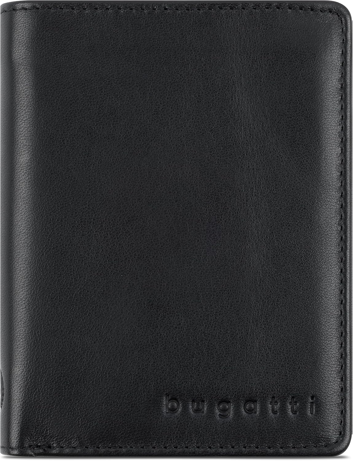 Bugatti Purse Primo made from Leather Coin Pouch, 12 cm, Black
