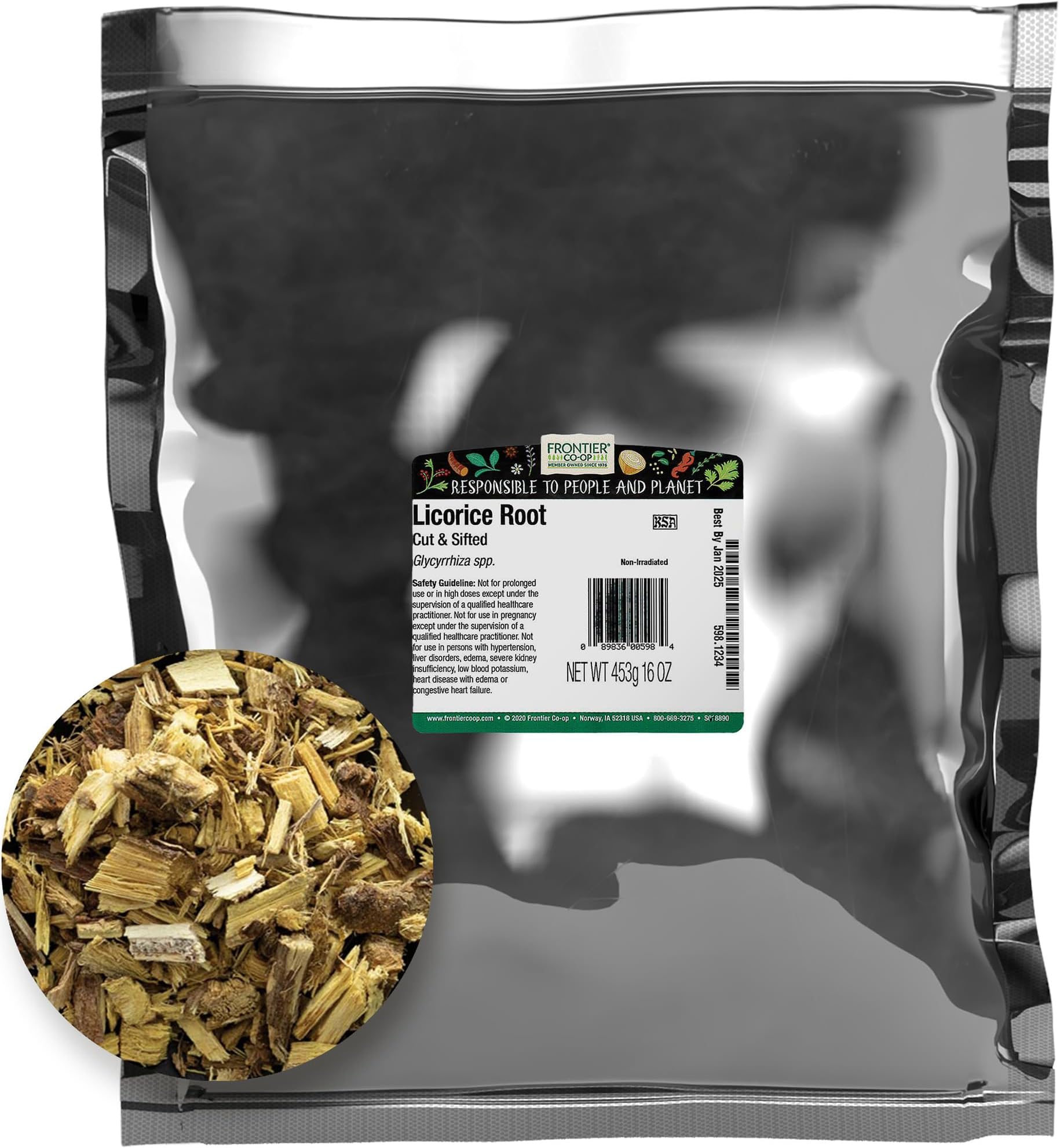 Frontier Natural Products, Cut & Sifted Licorice Root, 16 oz (453 g)