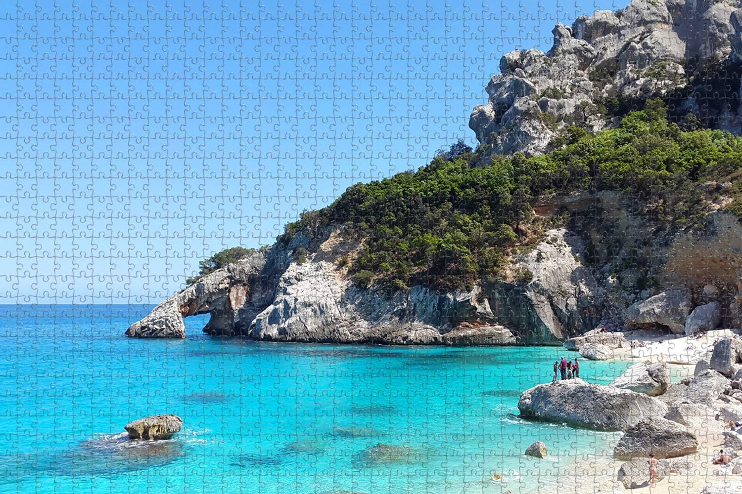 Italy Sardinia Jigsaw Puzzle for Adults 1000 Piece Wooden Travel Gift Souvenir