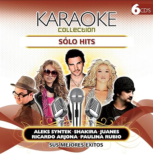 KARAOKE COLLECTION SOLO HITS SUS MEJORES EXITOS Y MAS... 6 CD's IMPORT.