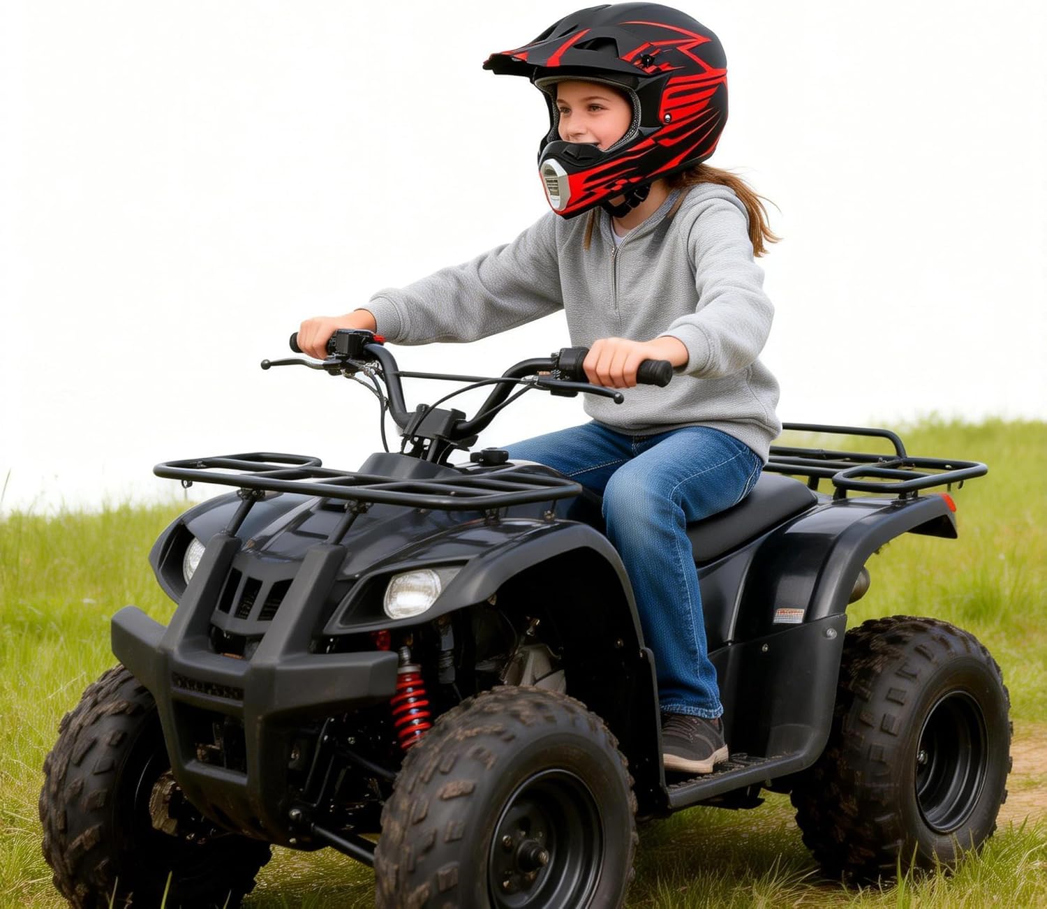 SanQing Youth Kids Motocross Helmet, Full Face Motorcycle Helmet for Dirt Bike ATV Four Wheeler MX Offroad Street Helmet with Gloves,Goggles,Face Shield DOT Approved