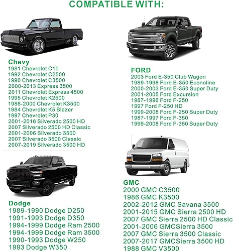 Miniatura 5 de Tapa de combustible diésel con bloqueo 10591D para Chevy Silverado Express C3500 K3500, Dodge Ram 3500 W350 D350, Ford F-250 E-350, GMC Sierra