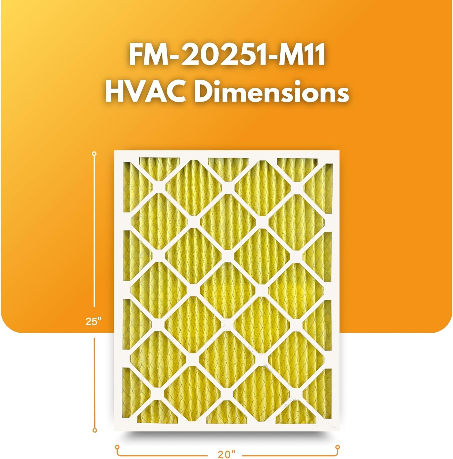 Filter-Monster 20x25x1 Enhanced Defense MERV 11 Pleated HVAC Air Conditioner Furnace Replacement Air Filter, 4-Pack (Actual Filter Dimensions 19.5 x 24.5 x .75 inches)