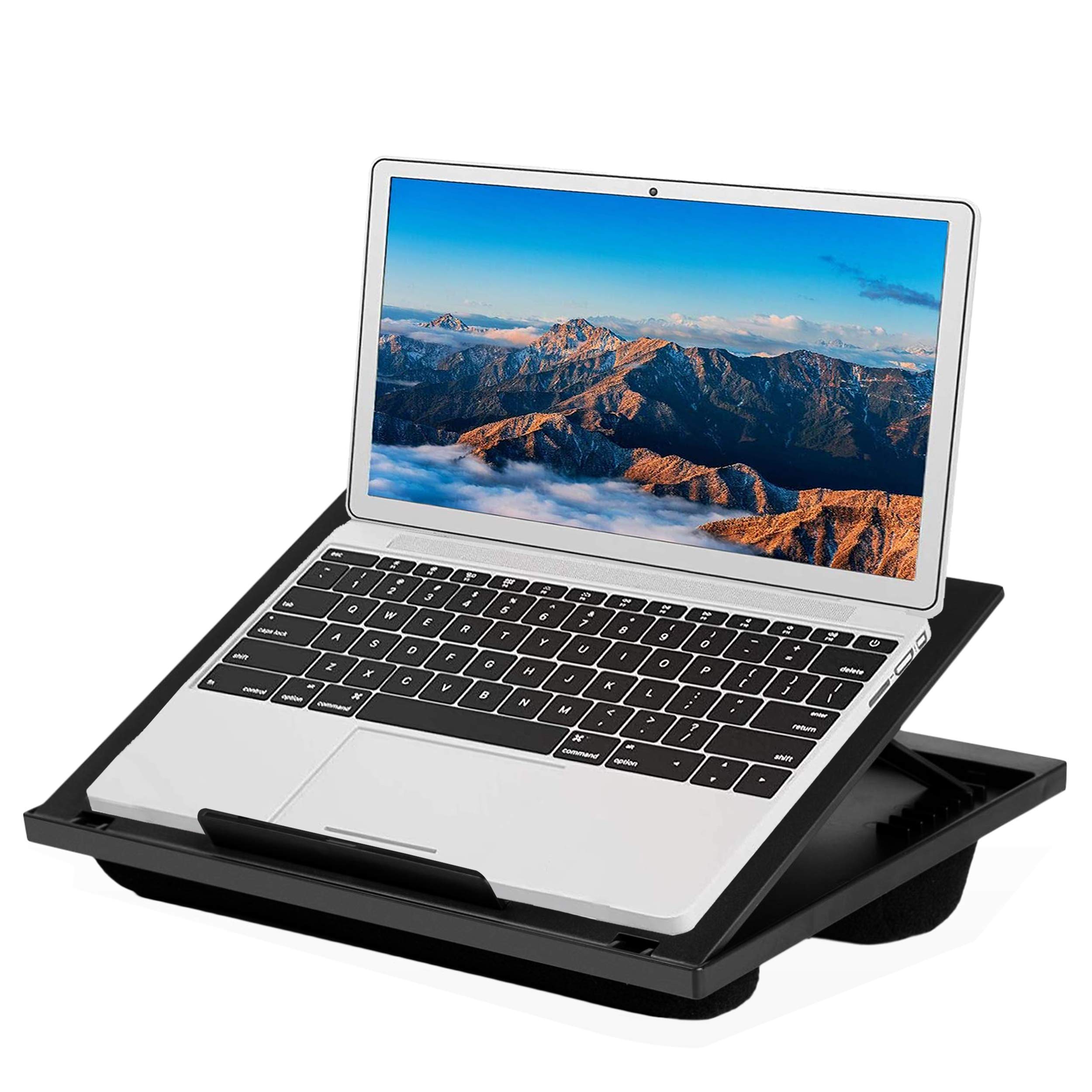 Buy Halter Lap Desk Laptop Stand with 8 Adjustable Angles and Dual Microbead Bolster Cushions