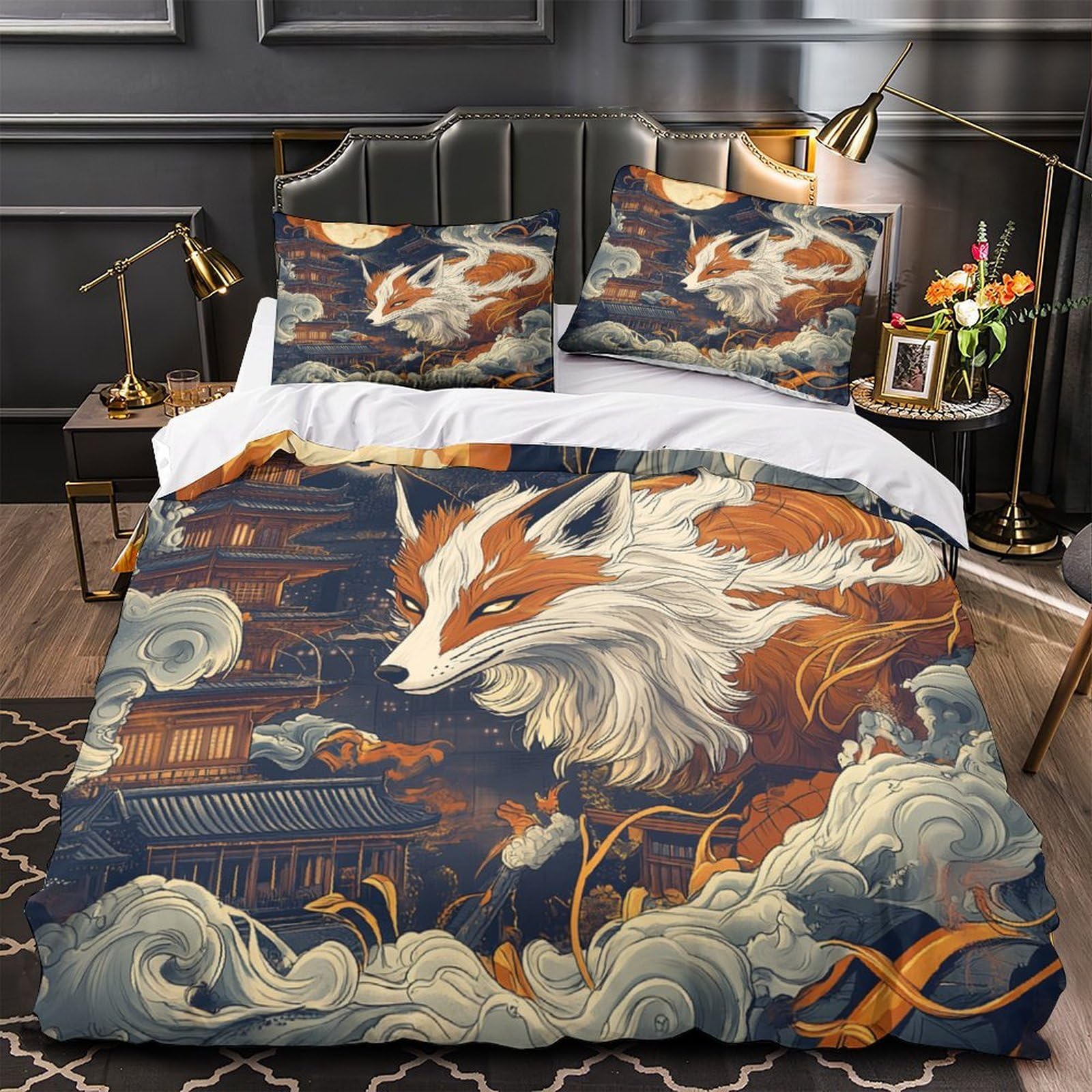 Housse de couette hypoallergique pour parure de lit enfant douce et anti-acariens