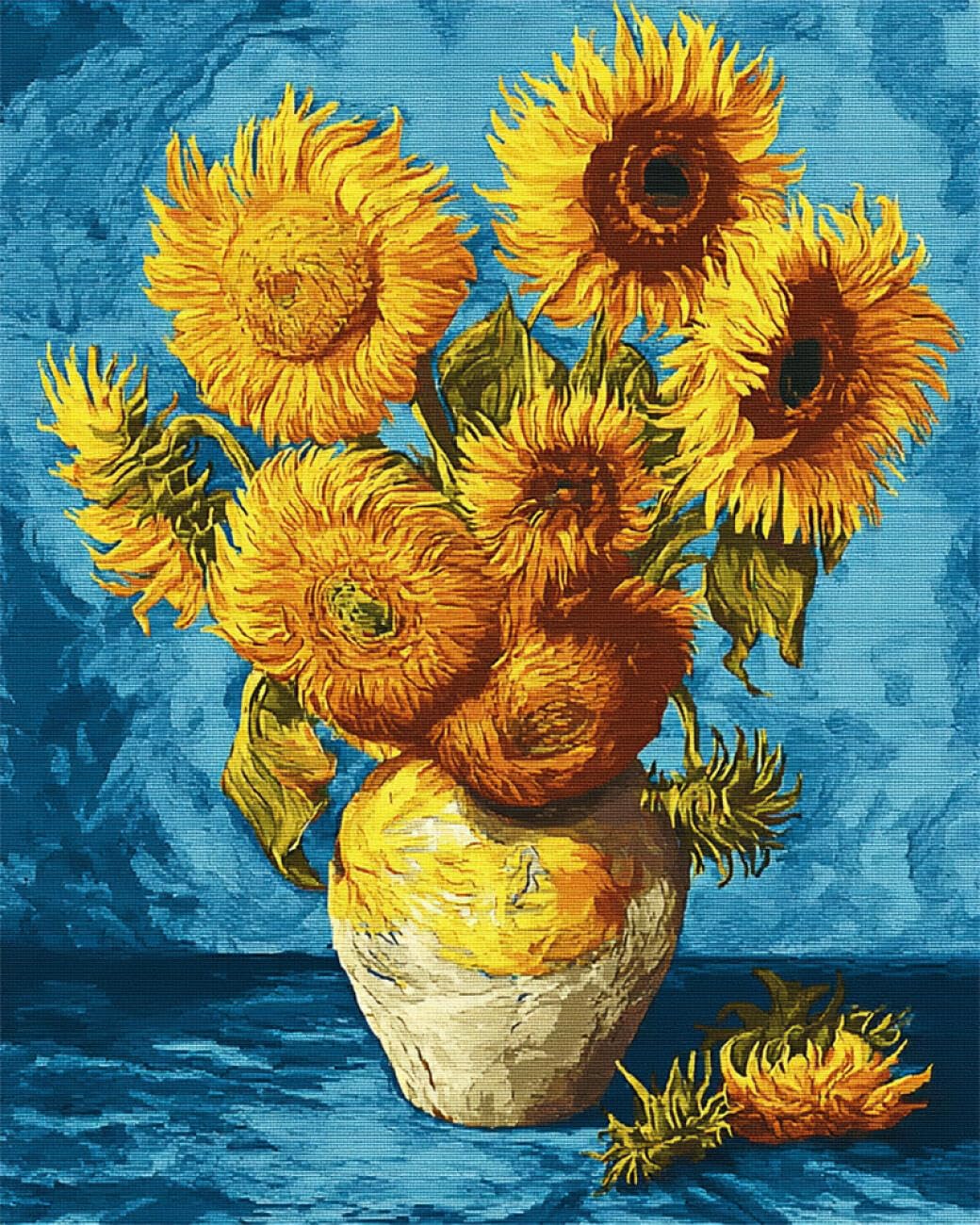 AMBATTERY Flowers DIY Bead Embroidery Kit Sunflower Oil Painting Needlepoint Handcraft Kit DIY Beaded Painting 3D Tapestry Bead Cross Stitch Set 60x80cm