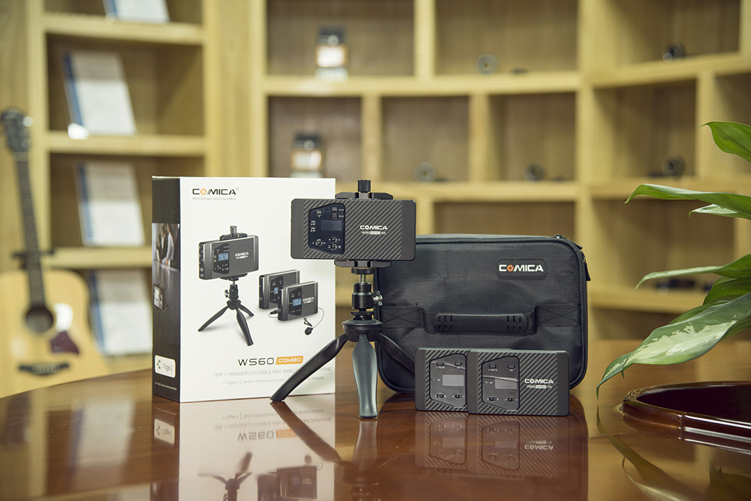 Ws60 Watch Comica CVM-WS60 COMBO Wireless Lavalier Microphone on Amazon Live