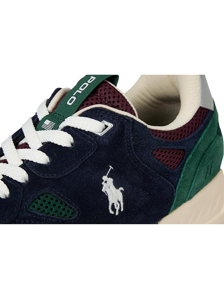 Navy Polo Ralph Lauren Jogger Suede & Mesh Sneakers