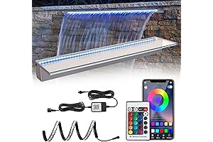 espejo fuente de agua de pared 36 '' APP Control Waterfall Spillway