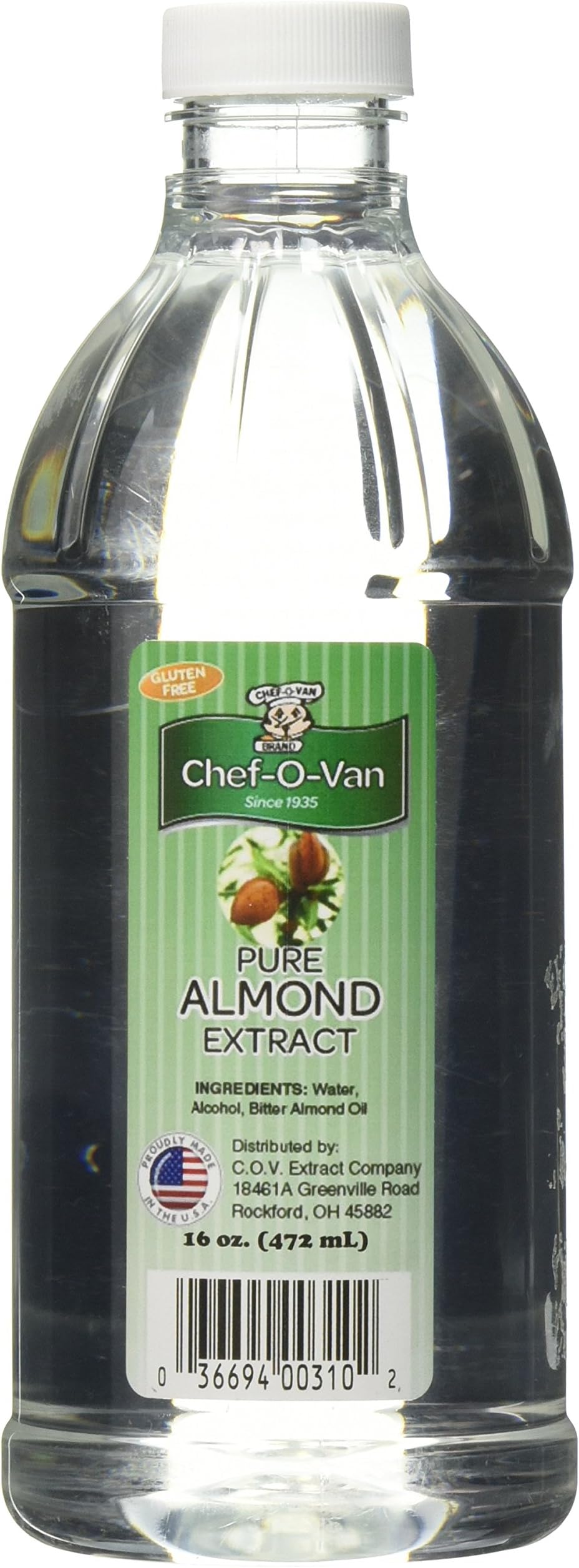 Chef O Van Pure Almond Extract, 16 Fluid Ounce