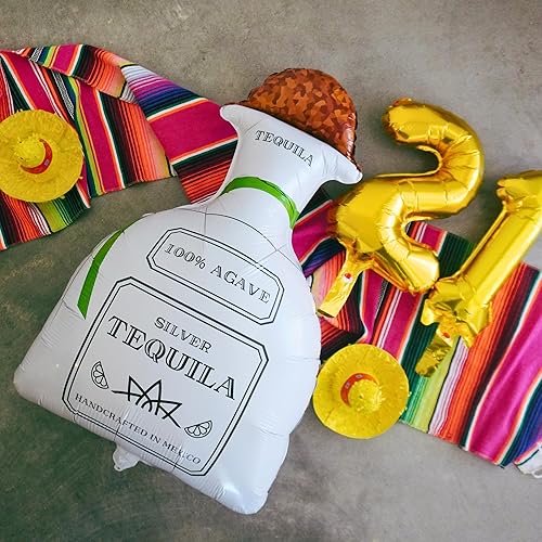 Miniatura 4 de Globo de papel de aluminio de 30 pulgadas (juego de 1, con pajita), decoraciones de despedida de soltera y matrimonio, alcohol inflable