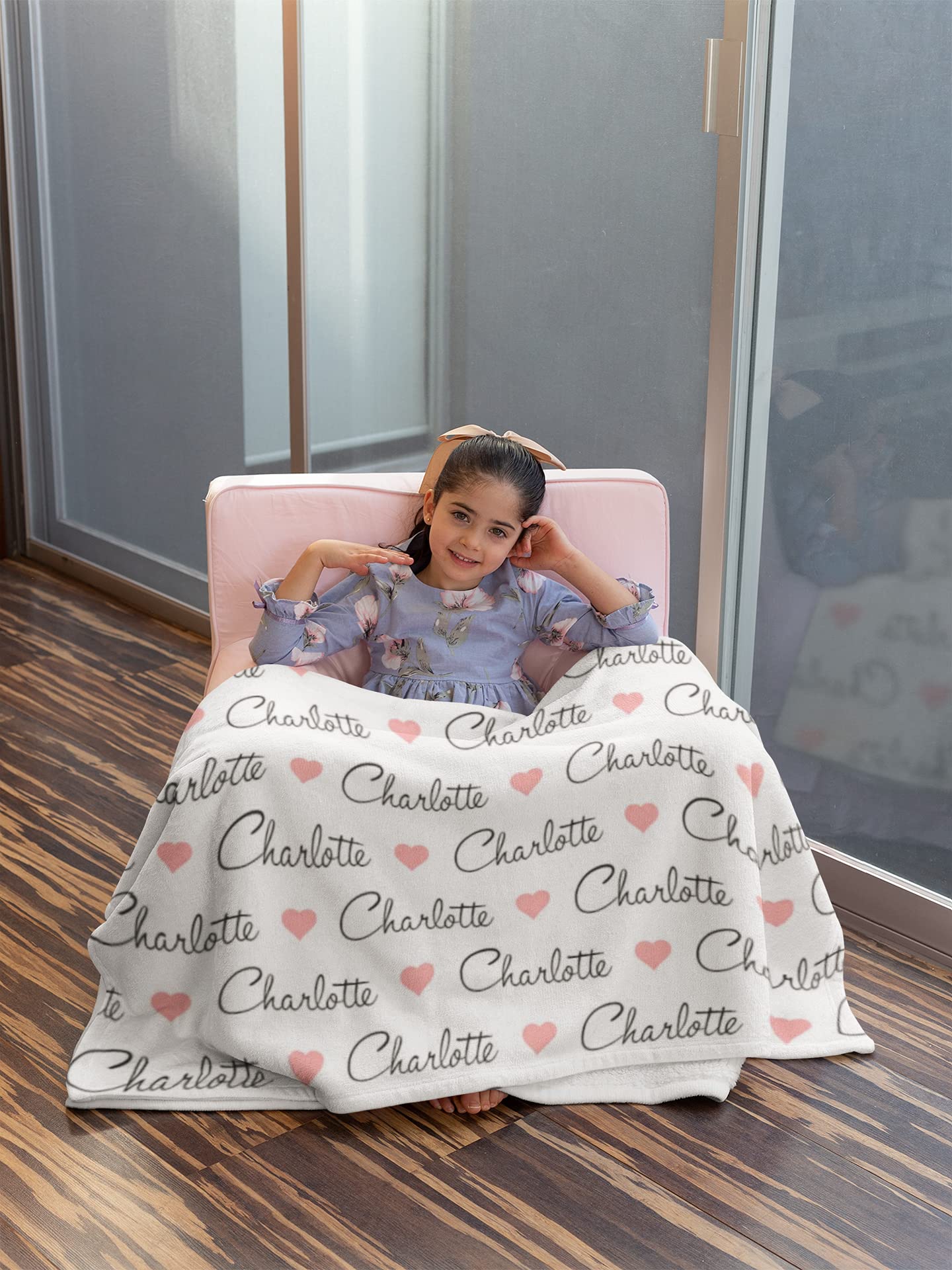 Personalized Baby Blanket With Name - Custom Fleece Blanket For Newborns, Kids, Adults