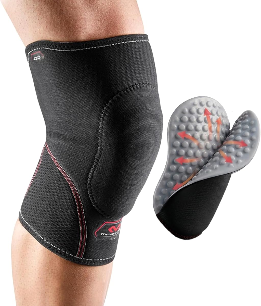 Knee Pad with Thick Gel Insert for Impact Absorption. Compression Sleeve for Support and Protection. Sorbothane Sponge. For Sports and Activities like Wrestling, Volleyball, Lacrosse Gardening, Home Work. Left or Right Knee
