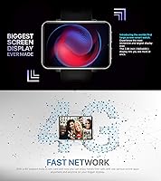 Vista 2 de Reloj inteligente 4G con pantalla de 2.86 pulgadas, Android 7.1, 3 GB+ 32 GB 5 MP, 2700 mAh, batería Smartwatch para hombres (negro, 3 GB+ 32 GB)