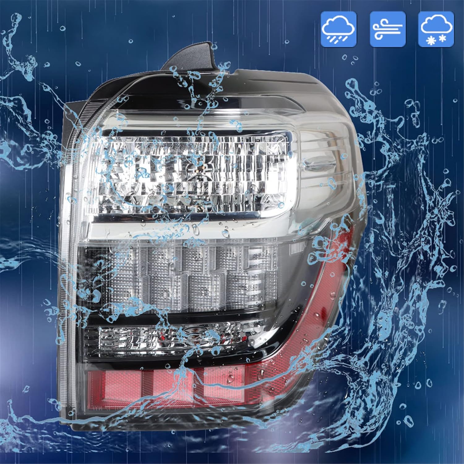 munirater Rear Right Tail Light Assembly Replacement for 4Runner 2014-2020 Brake Taillight Passenger Side