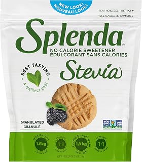 SPLENDA Stevia Sweetener for Baking: 7.8 oz Granulated Bag (Pack of 1)