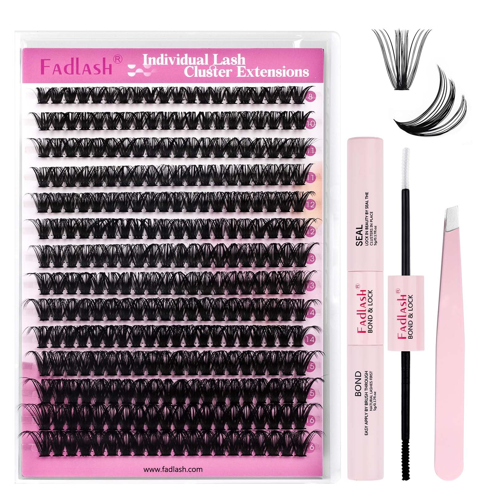 FADLASH Lash 120pcs 0.07mm D Curl 8-16mm 40D Mixed Trays Customizable DIY Eyelash Extensions for Beginners — view 54