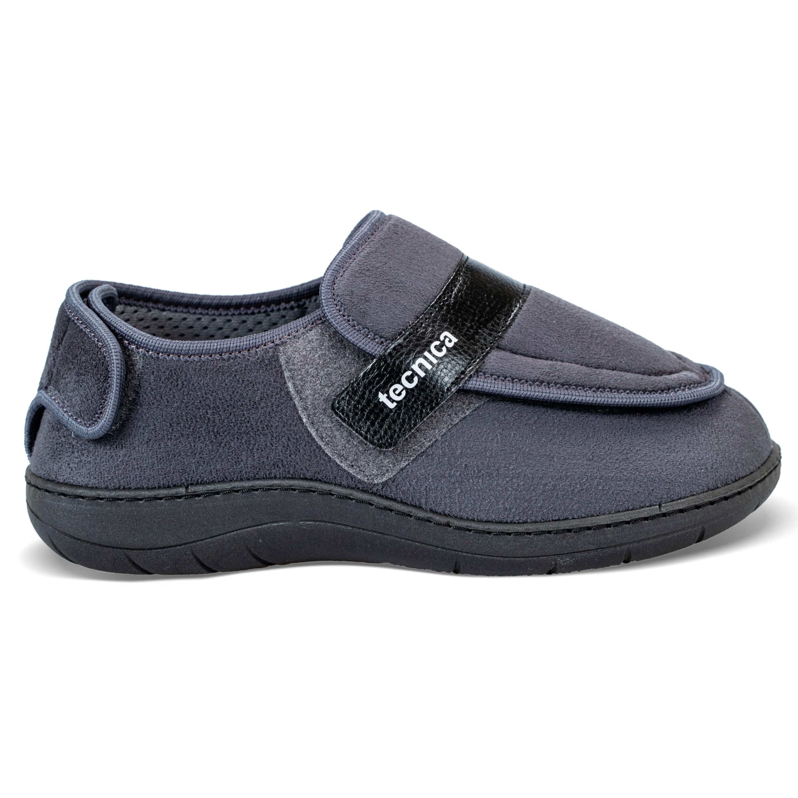 EXTRO STYLE - Scarpe Ortopediche Donna e Uomo, Tecnica 3A, per Fasi Post Operatorie, Cute Fragile, Problemi Vascolari, Plantare Estraibile, Scarpe Antiscivolo in Microfibra, Grigio