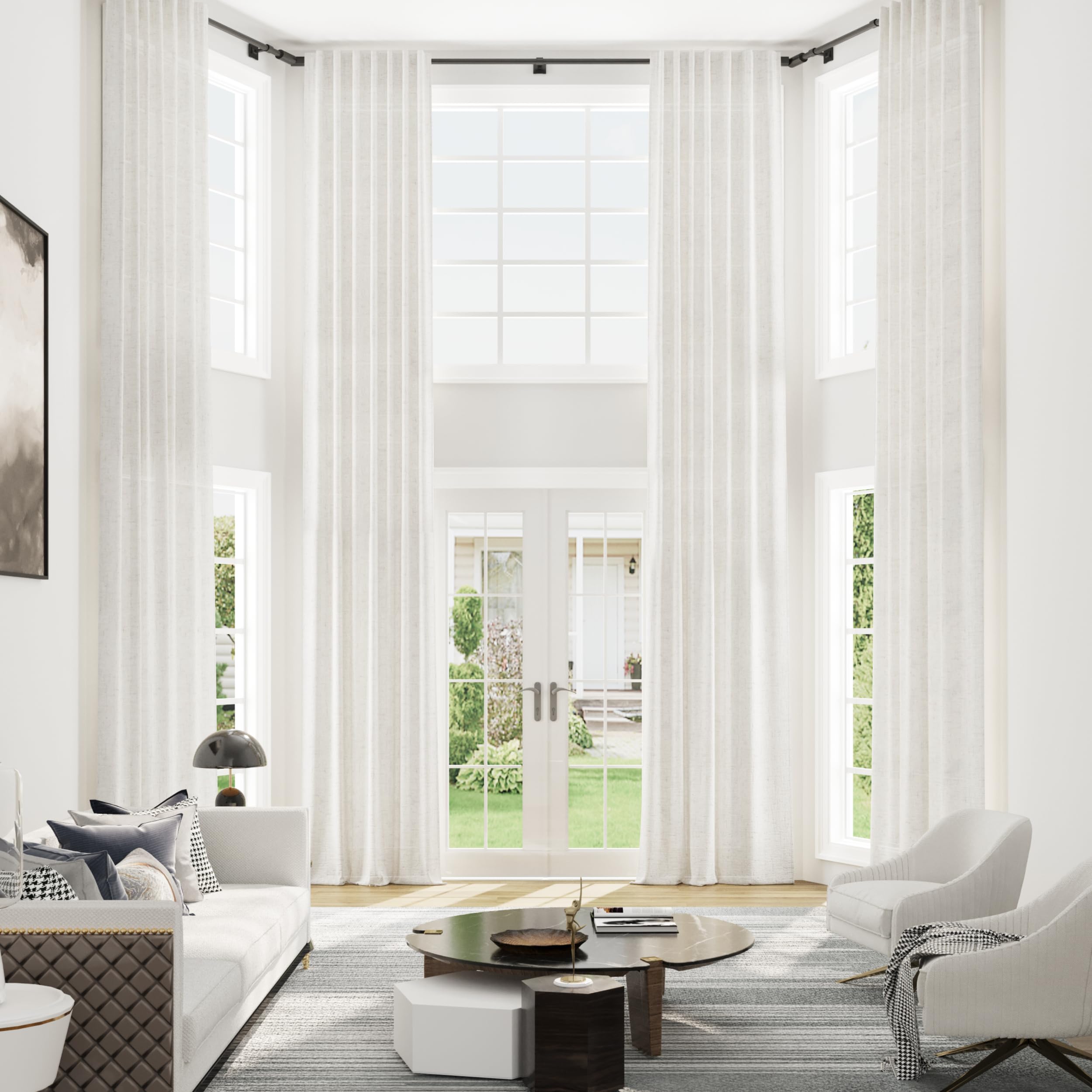 Photo 1 of Hokibero Linen Curtains - 52" x 156", Natural Birch, 1 Panel