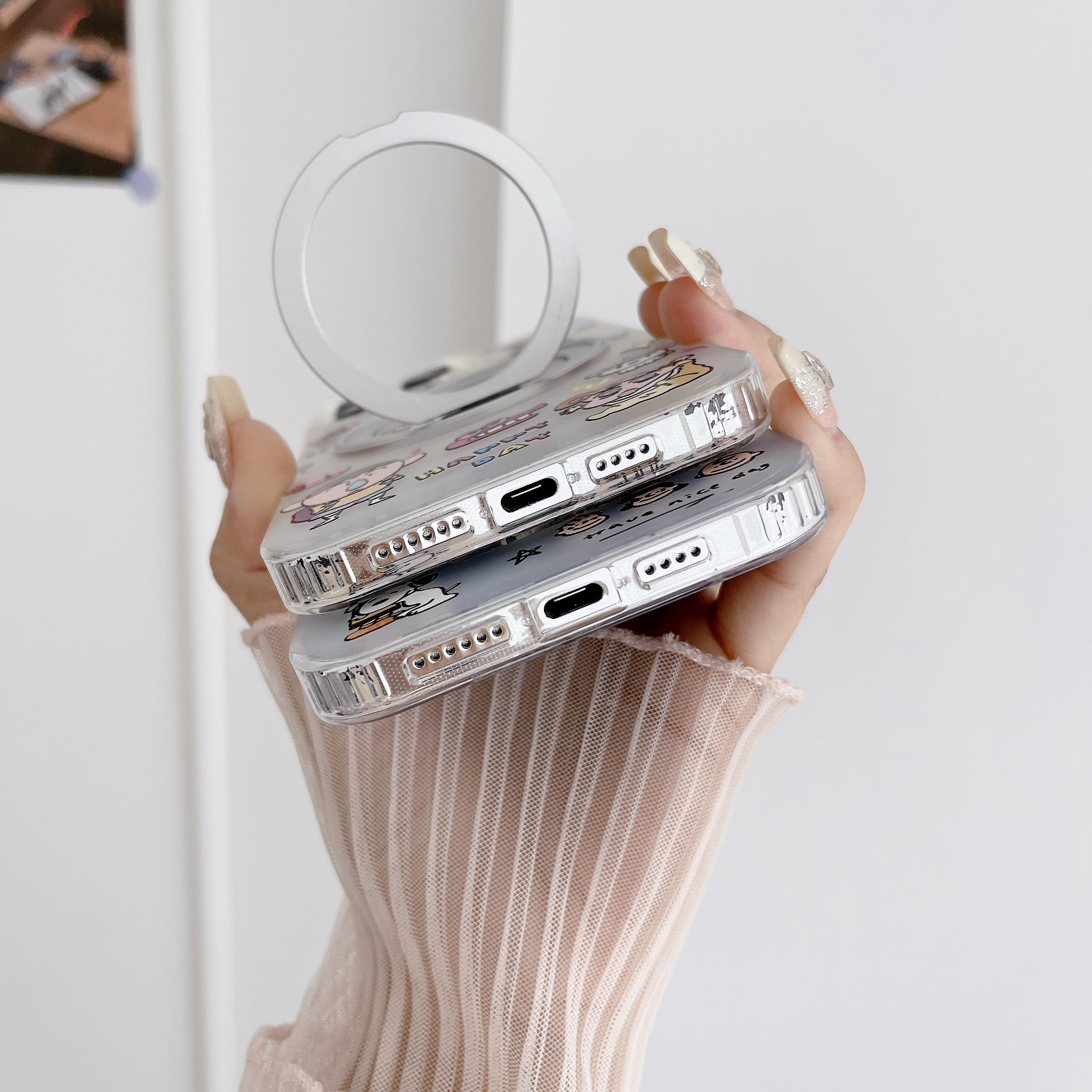 iPhoneアクセサリー shanbin ROCK Crayon Shin-chan MagSafe Impression InShare Case Cover