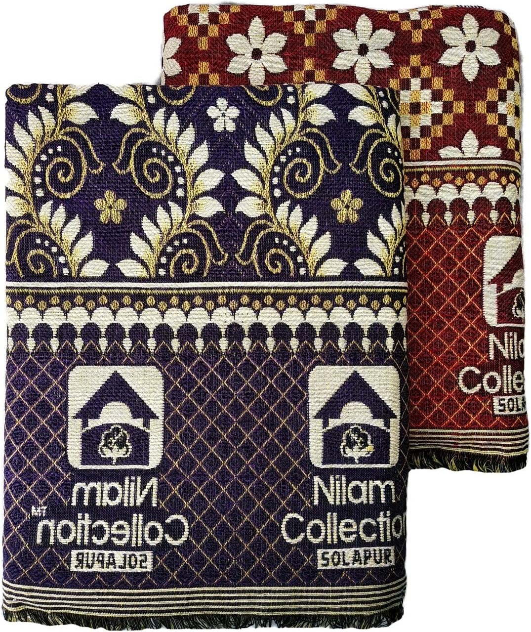 Buy Nilam Collection Cotton Solapur Chaddar Blanket Single Bed Full