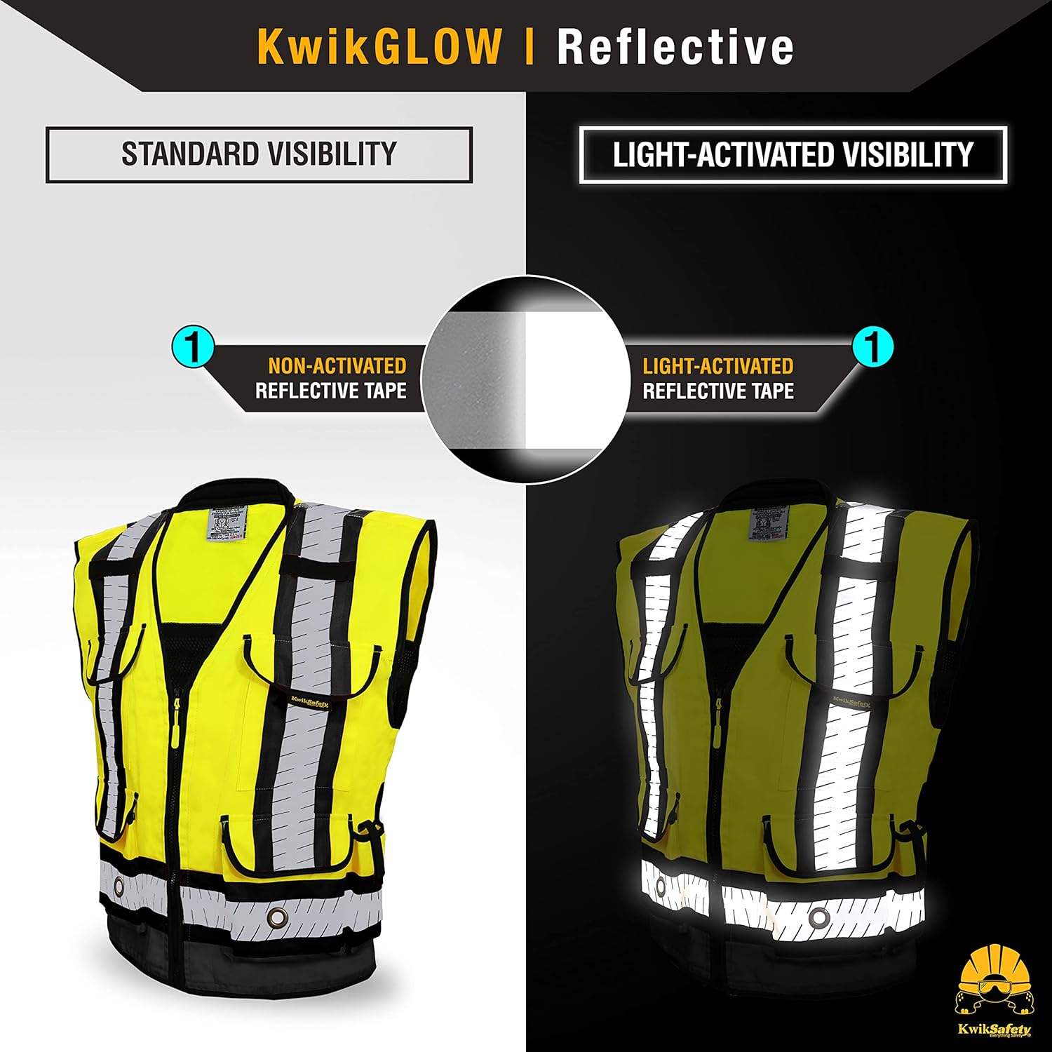 KwikSafety - Charlotte, NC - GODFATHER Safety Vest [CUSHIONED COLLAR + TABLET POCKET] ANSI OSHA - Image 3